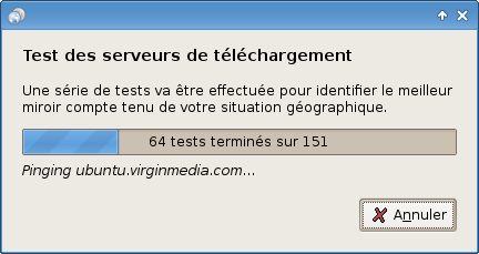 Test de vitesse des serveurs