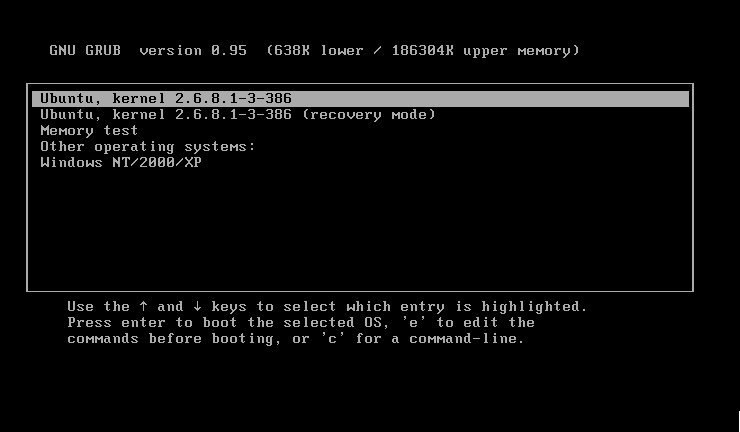 GRUB permet de choisir quel système lancer